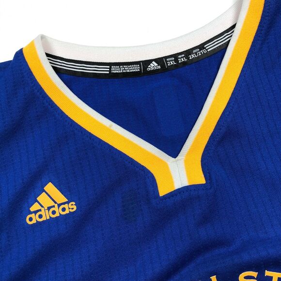 Adidas NBA Golden State Warriors Steph Curry Swingman Jersey Size XXL B7 - Picture 5 of 9